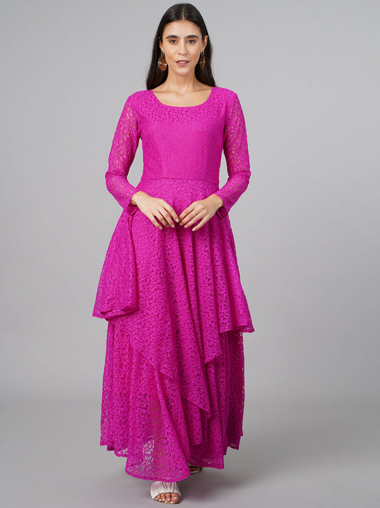 SCORPIUS Pink Net Dress
