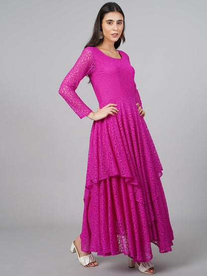 SCORPIUS Pink Net Dress