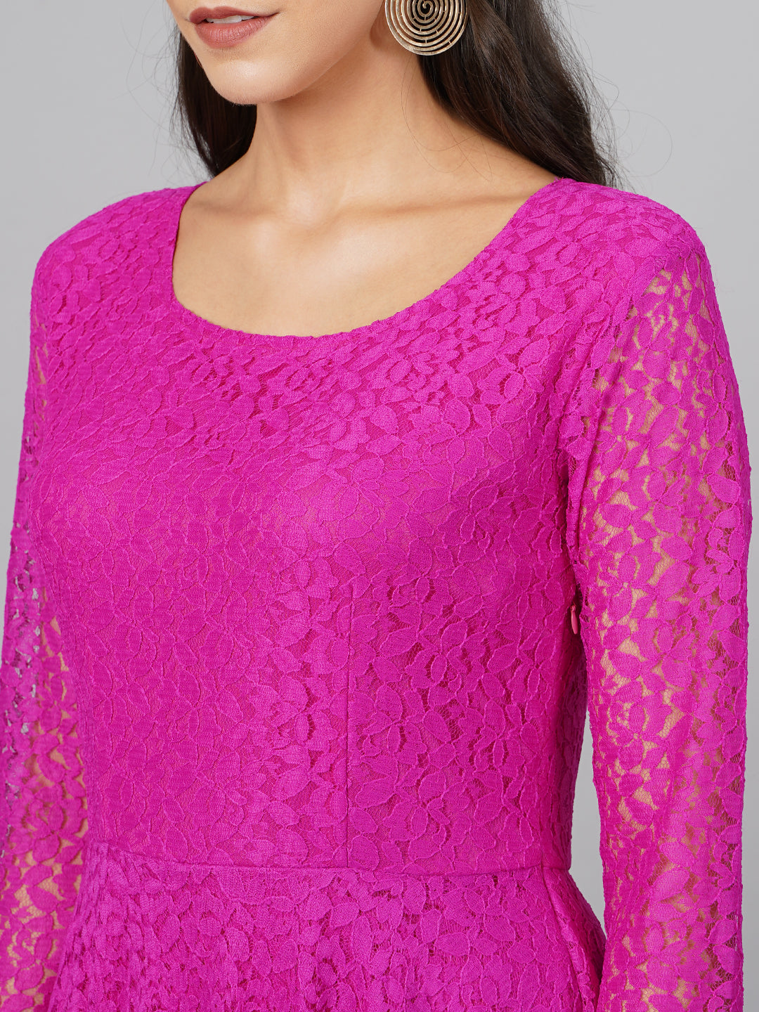 SCORPIUS Pink Net Dress