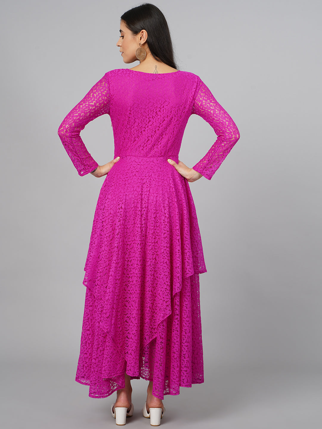 SCORPIUS Pink Net Dress