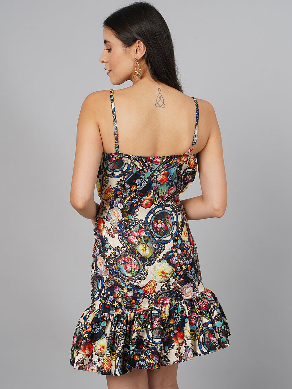 SCORPIUS Dark Printed Dress