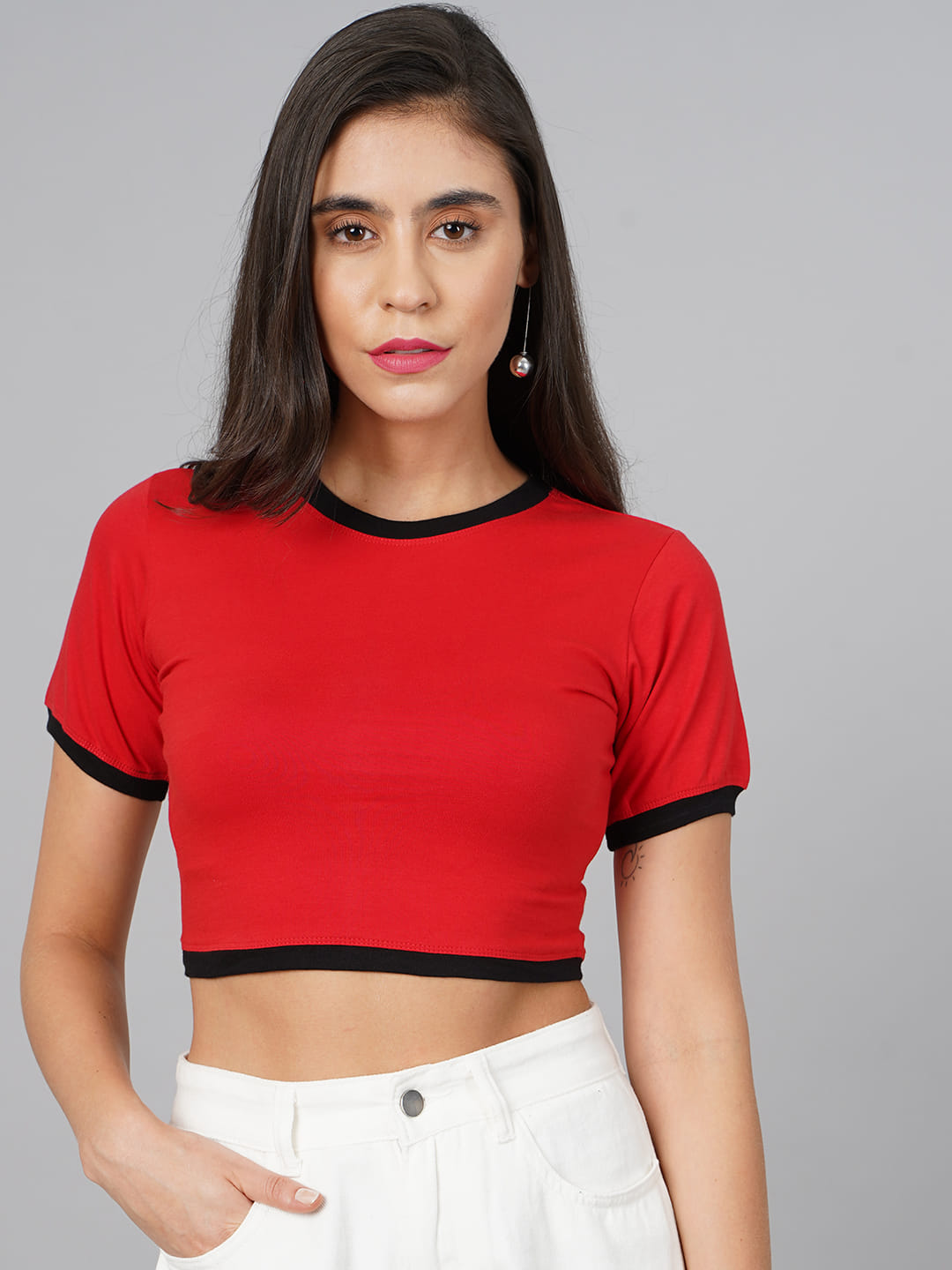 SCORPIUS Red Crop Top