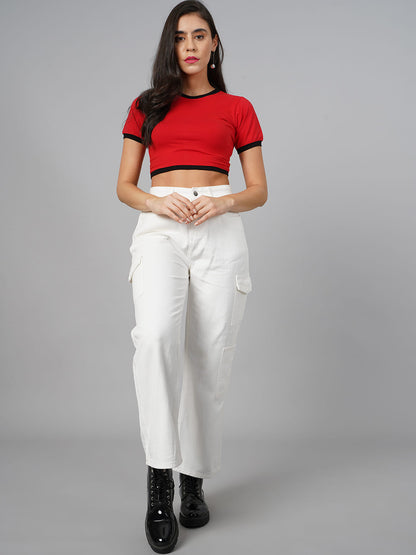SCORPIUS Red Crop Top