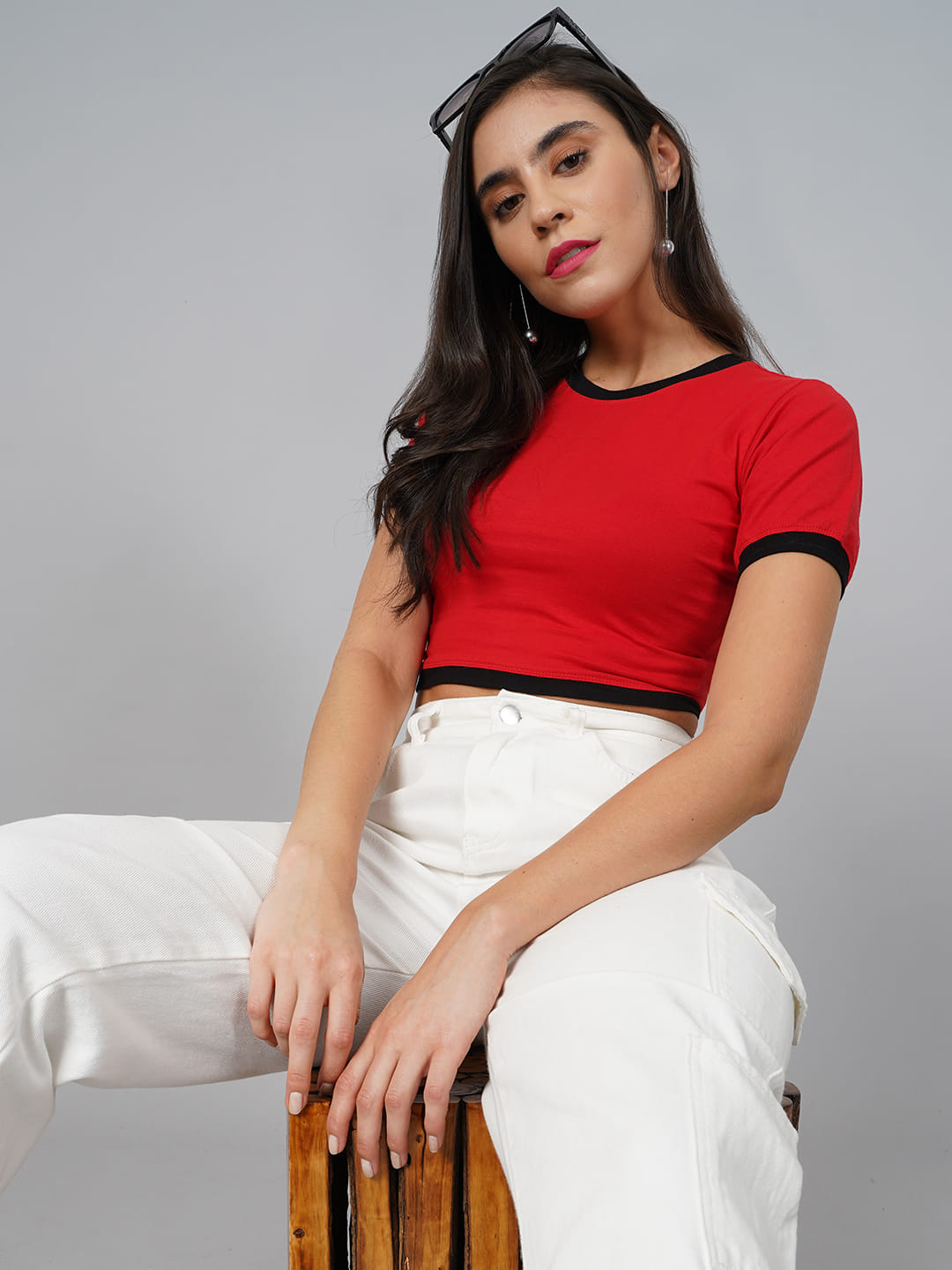 SCORPIUS Red Crop Top