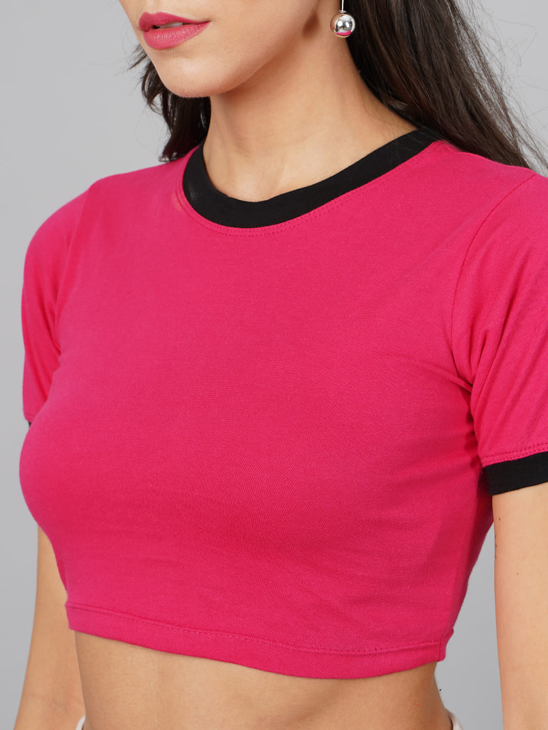 SCORPIUS Fuschia Crop Top