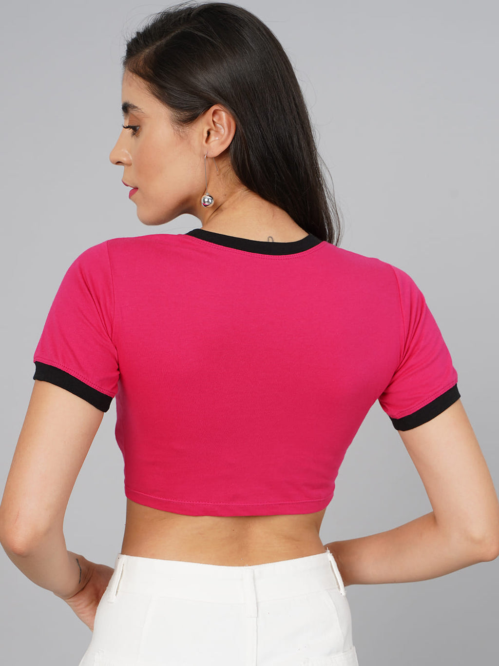 SCORPIUS Fuschia Crop Top
