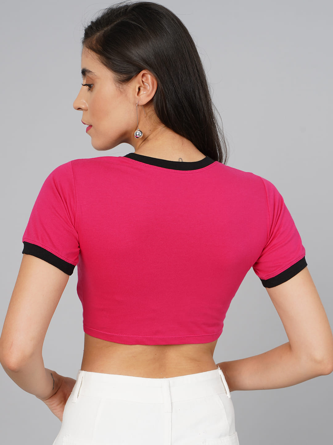 SCORPIUS Fuschia Crop Top