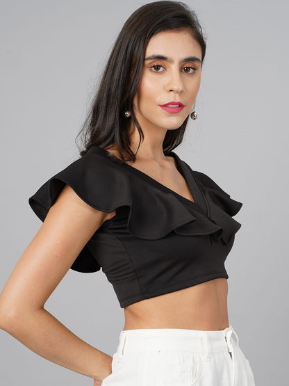 SCORPIUS Black crop top