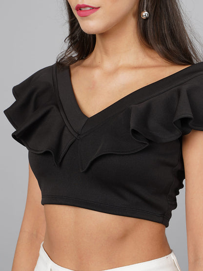 SCORPIUS Black crop top