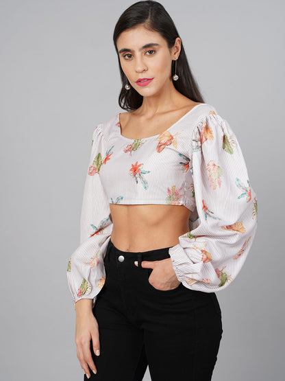 SCORPIUS Off-White Knot Top