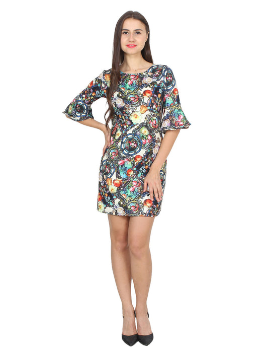 Multicolor Printed Dress