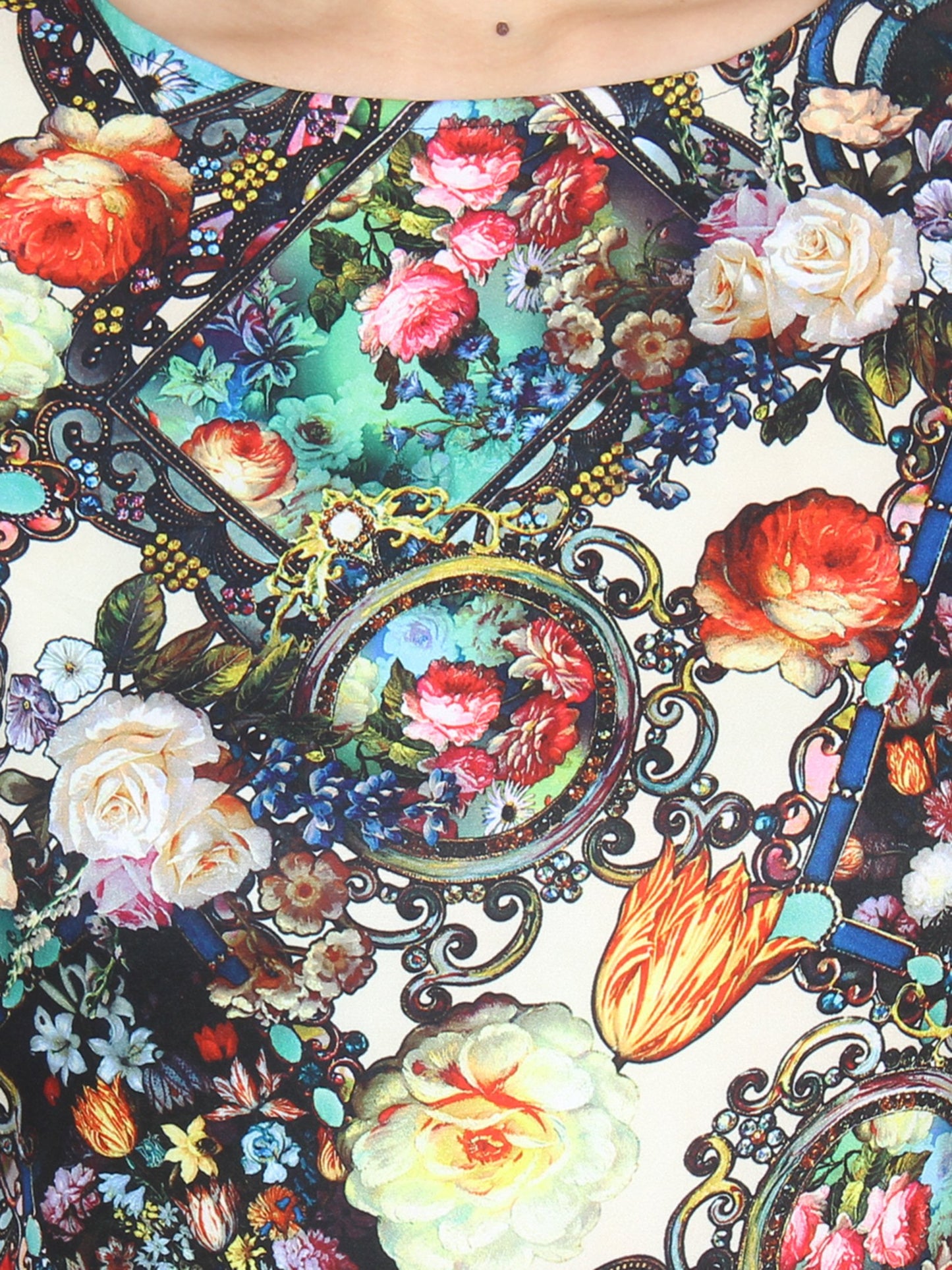 Multicolor Printed Dress