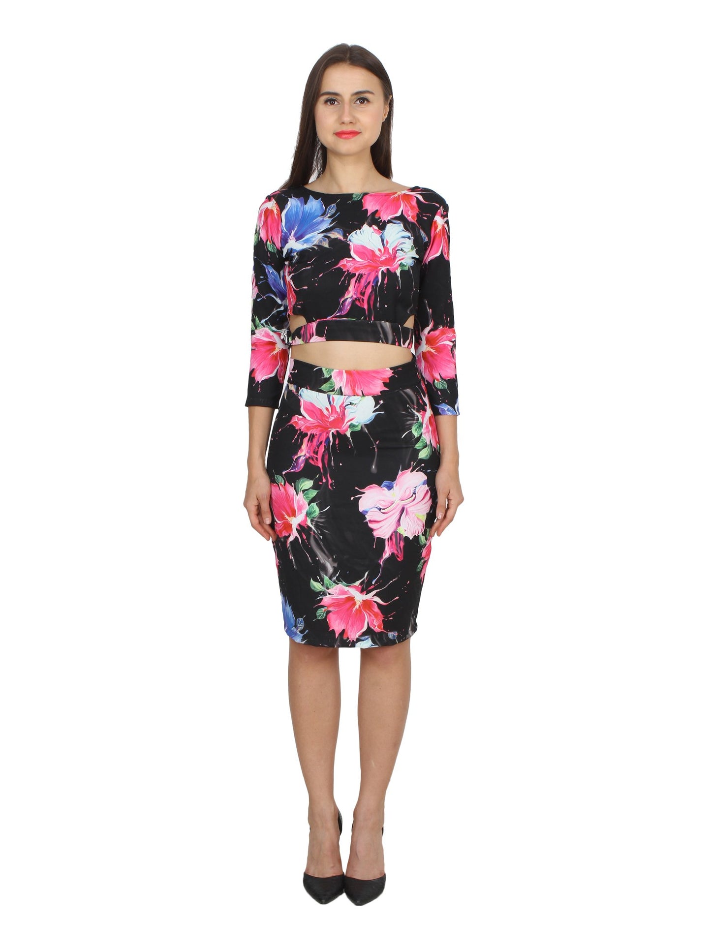 Black Printed Dress