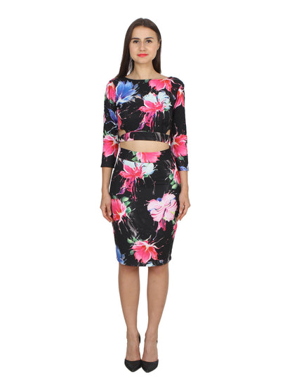 Black Printed Dress