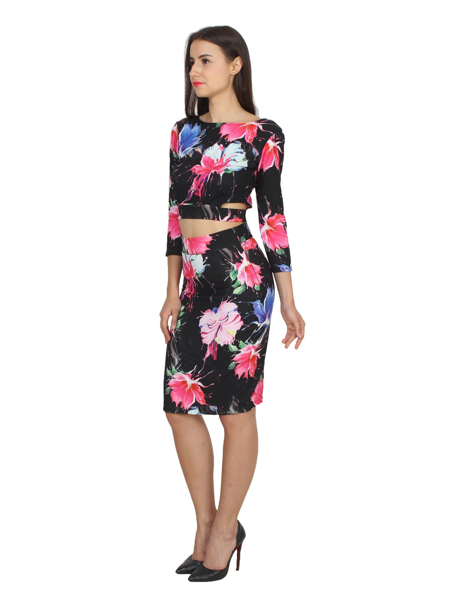 Black Printed Dress