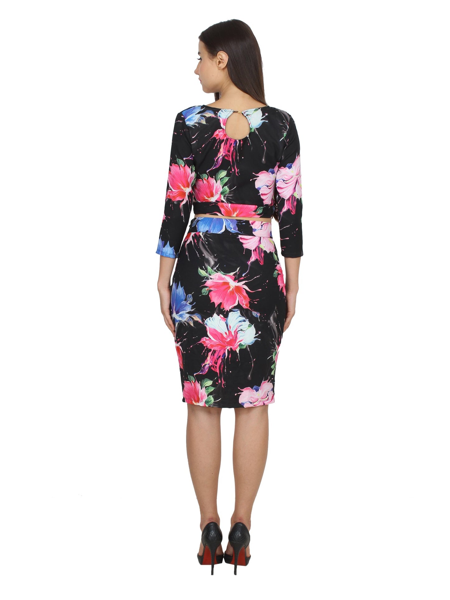Black Printed Dress