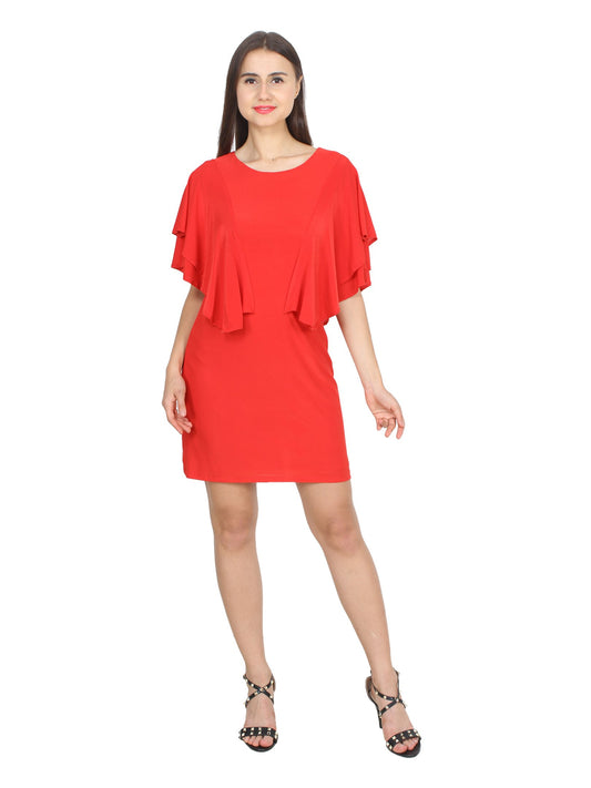 Red Solid Dress