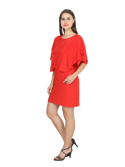 Red Solid Dress