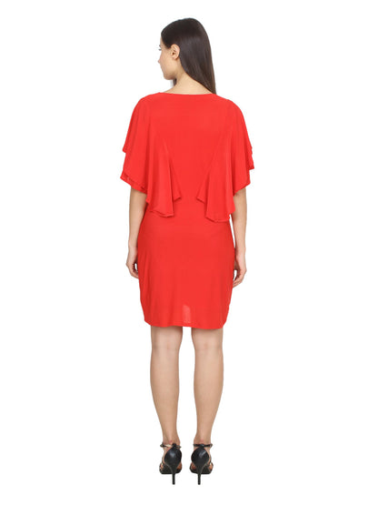 Red Solid Dress