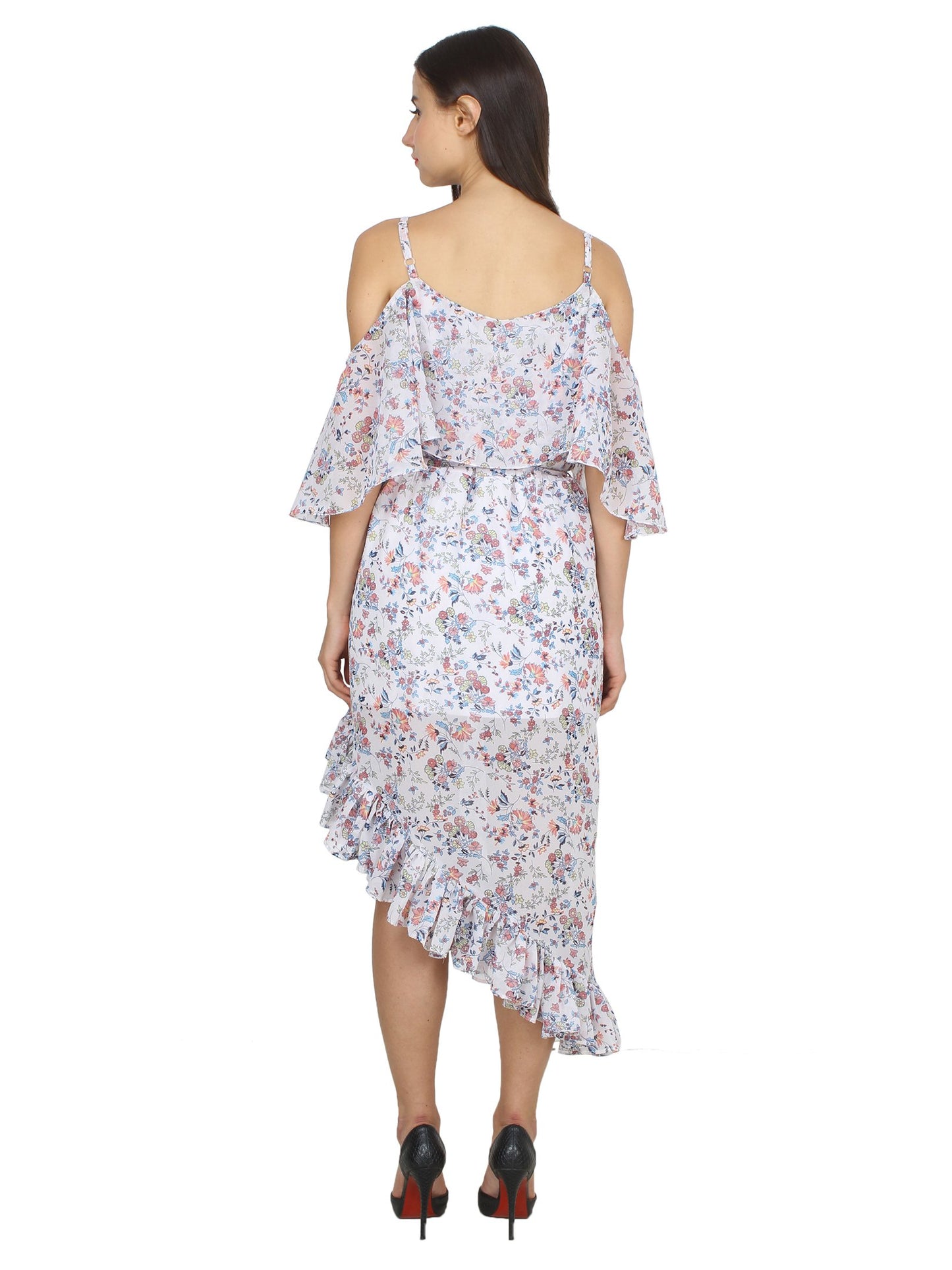 White Printed Dress
