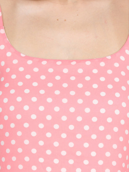 Pink Polka Dot Dress
