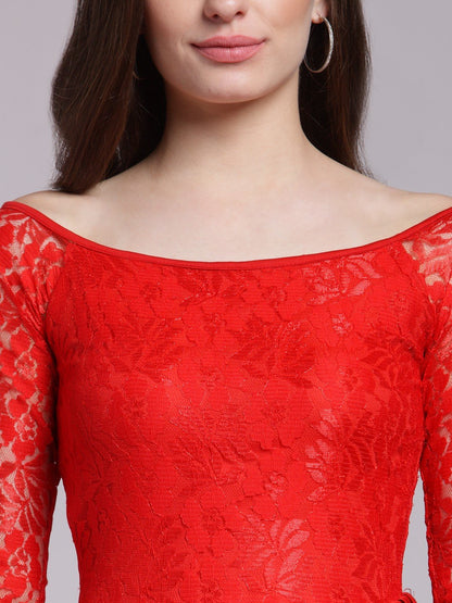 Red Lace Dress