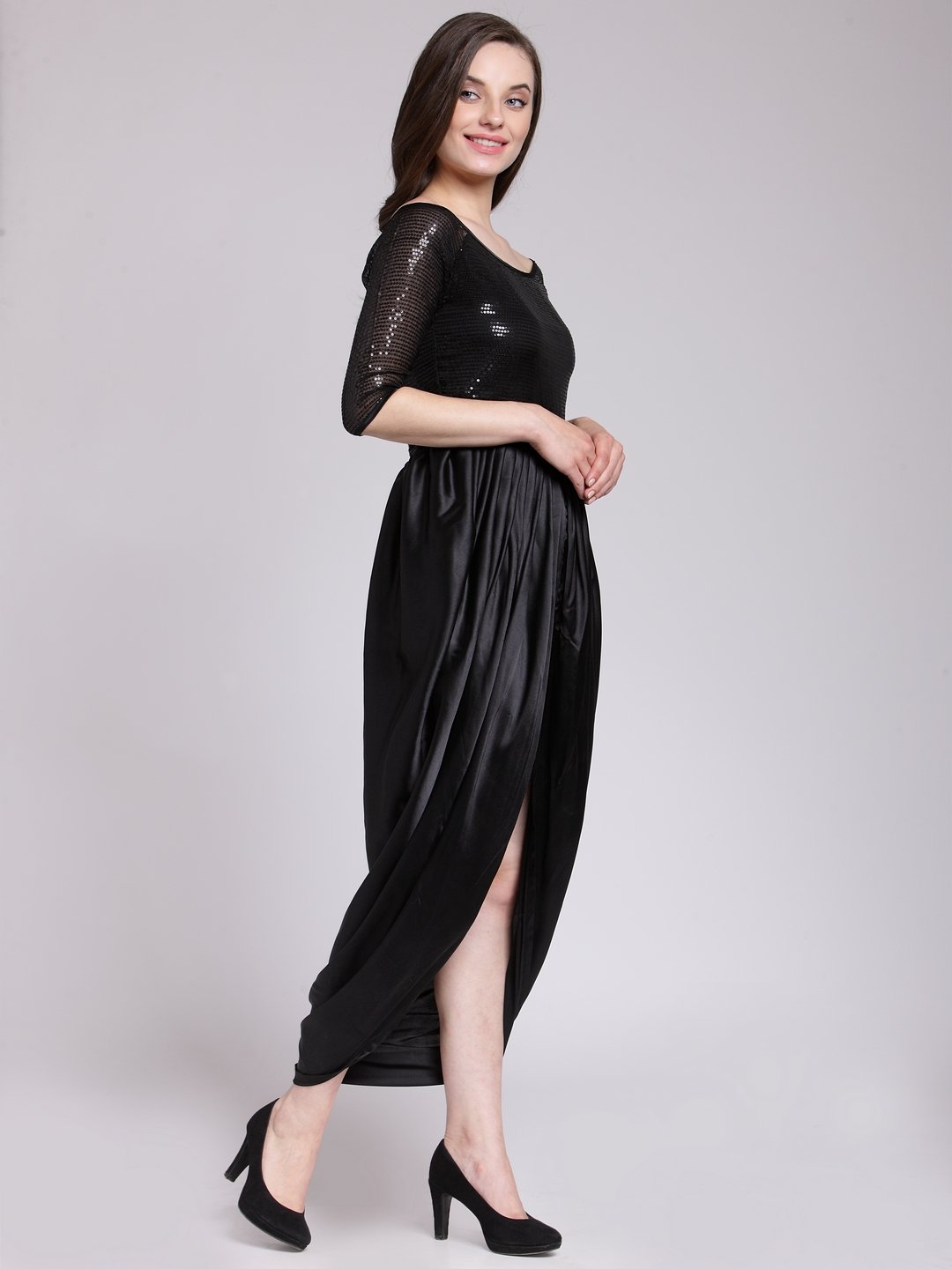 Black Sequins Dress