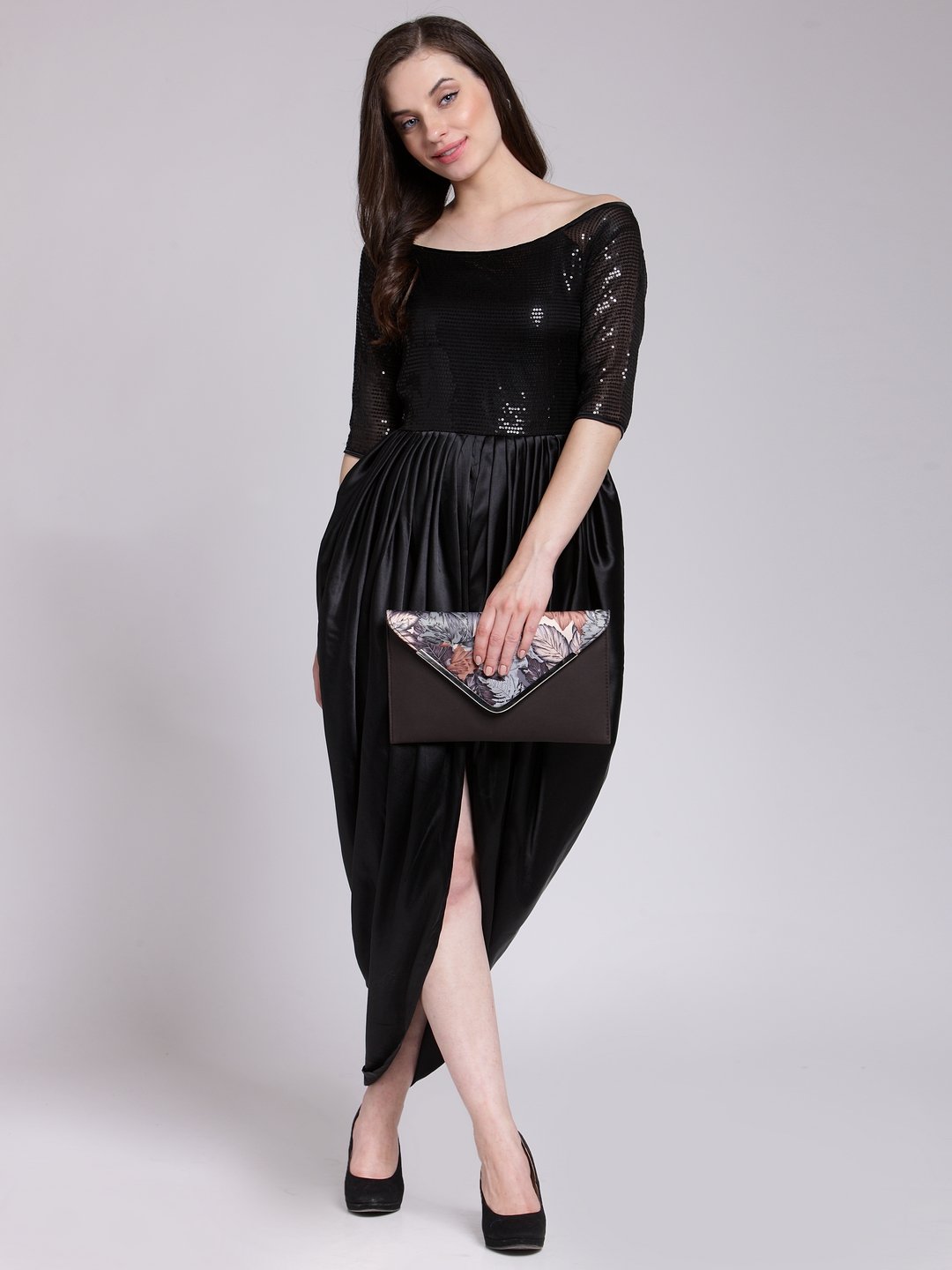 Black Sequins Dress