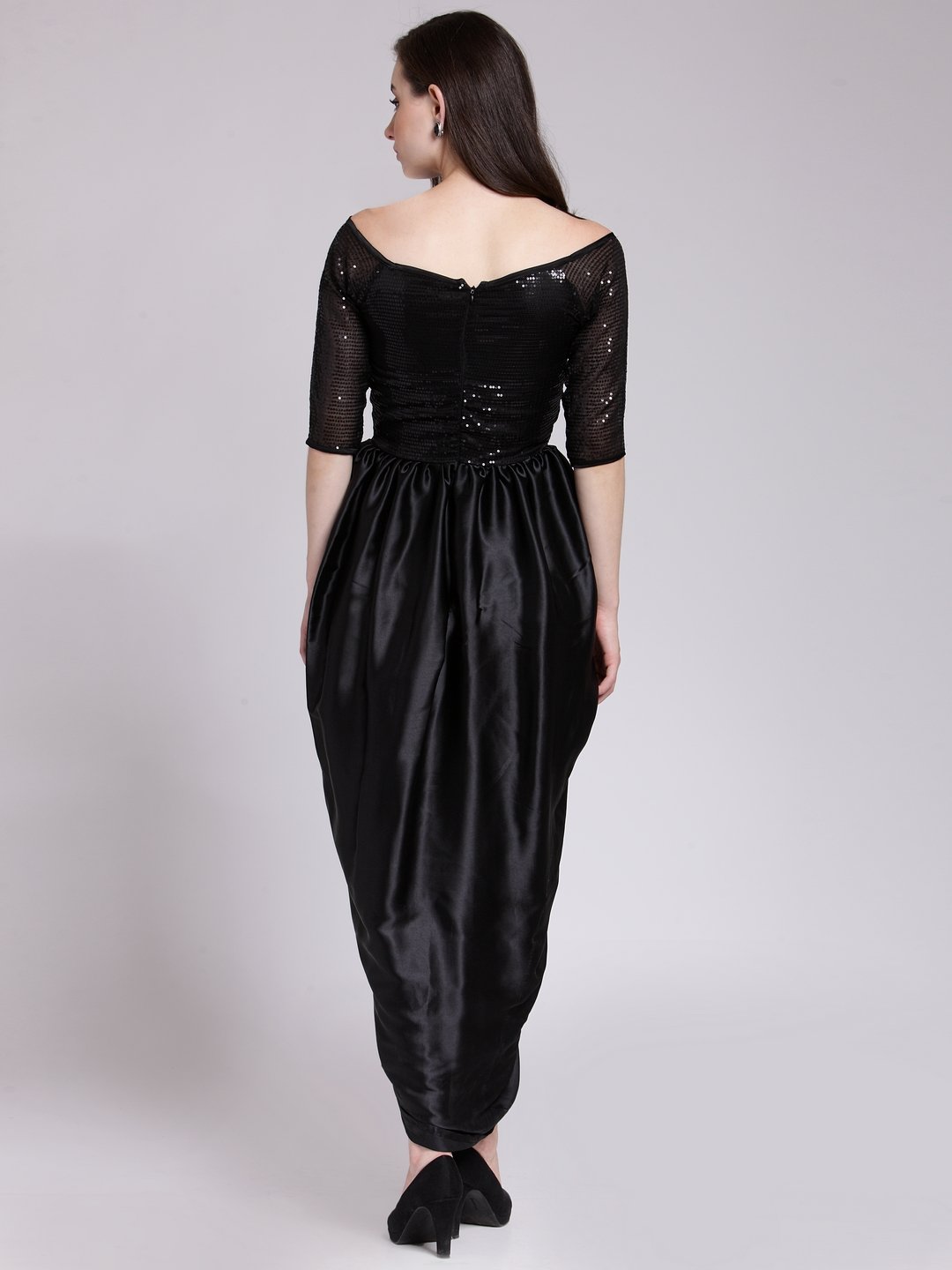 Black Sequins Dress