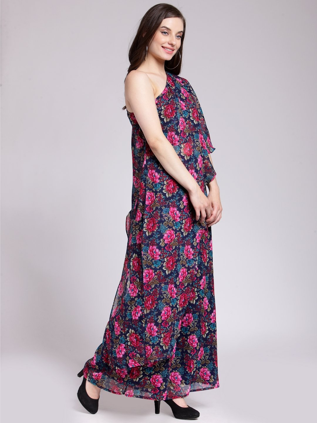 Blue Printed Dress