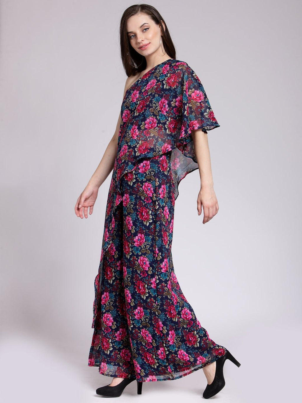 Blue Printed Dress