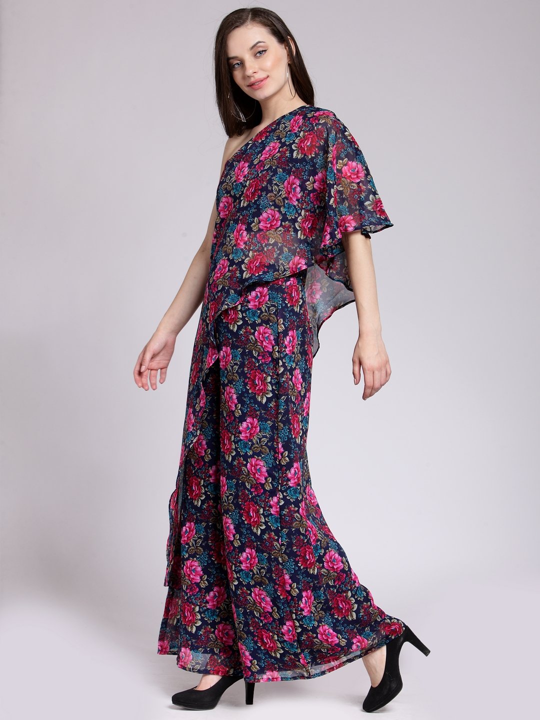 Blue Printed Dress