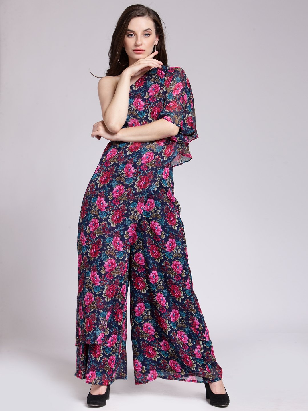 Blue Printed Dress