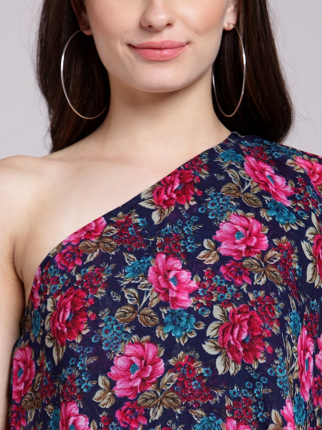 Blue Printed Dress