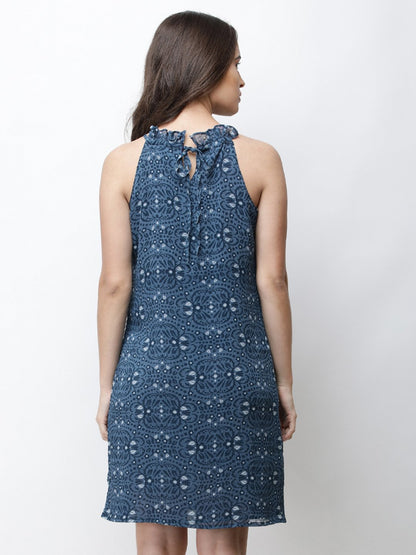 Cation Blue Printed Dress