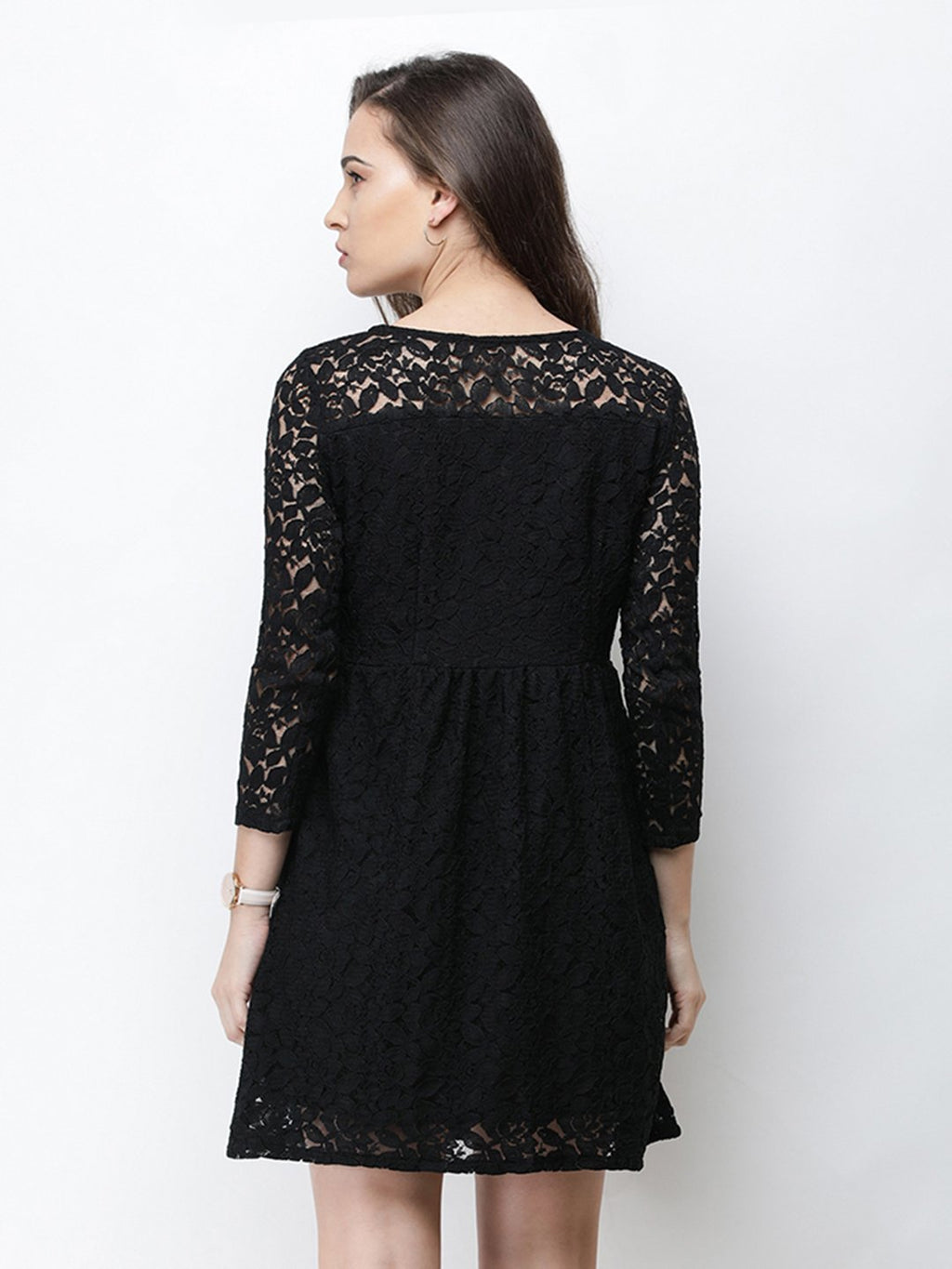Cation Black Lace Dress