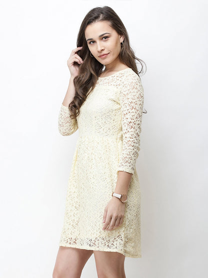 Cation Cream Lace Dress