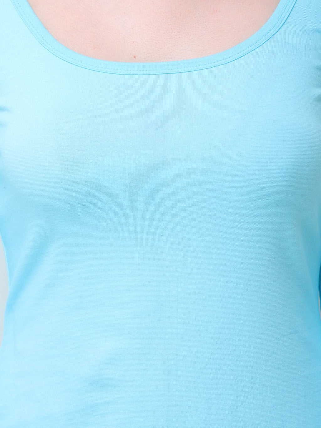 Blue Solid Dress