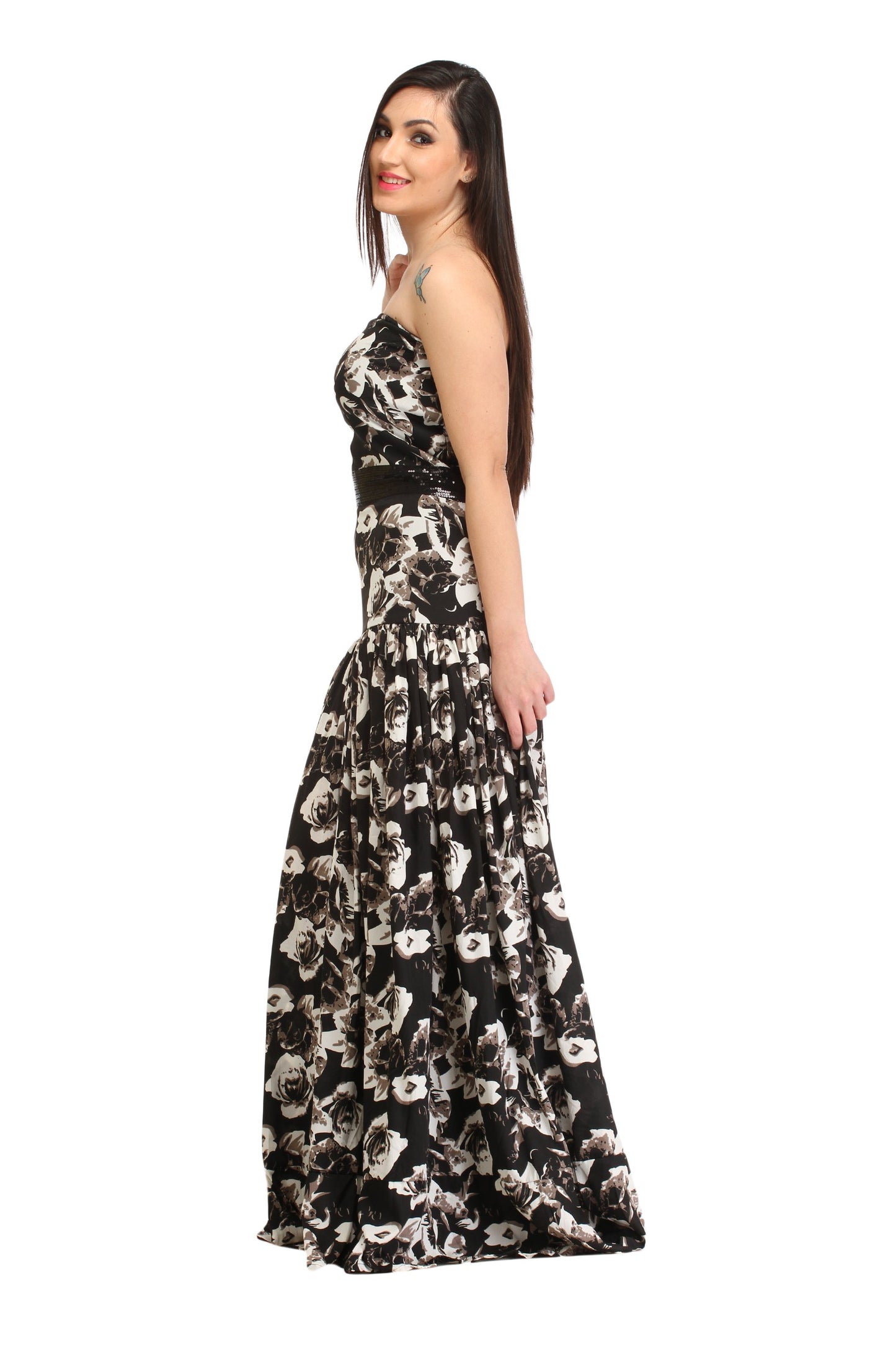 Black Printed Dress
