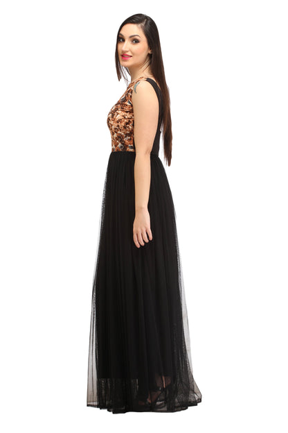 Black Net Dress