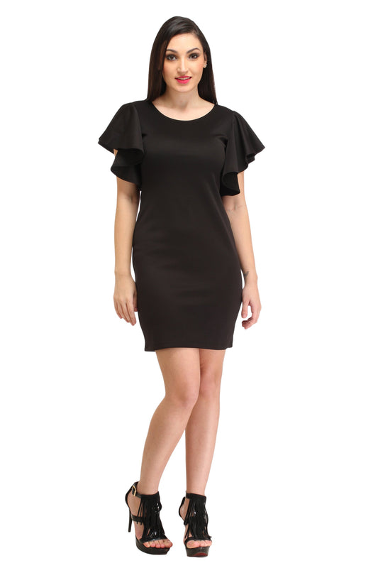 Black Solid Dress