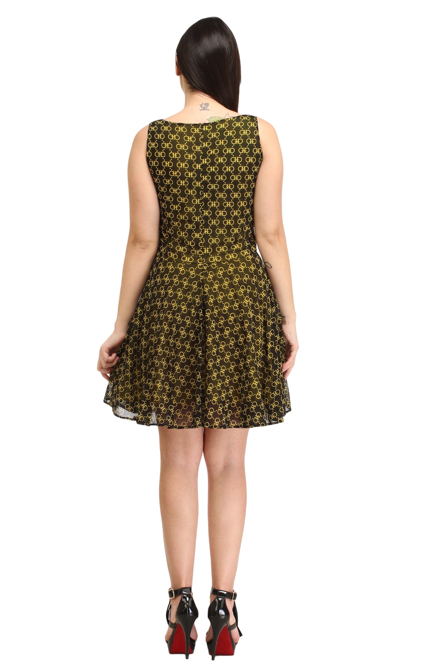 Black Printed Dress