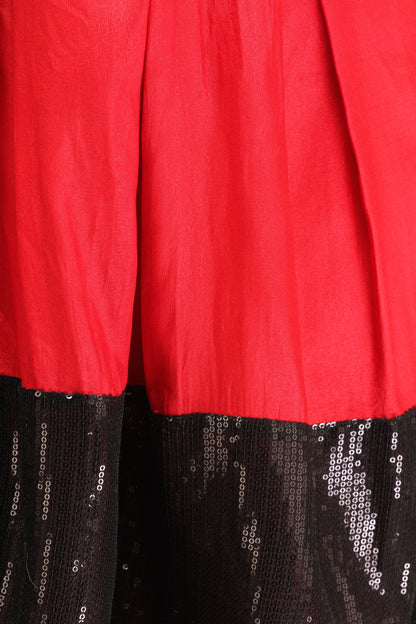 Red Solid Dress