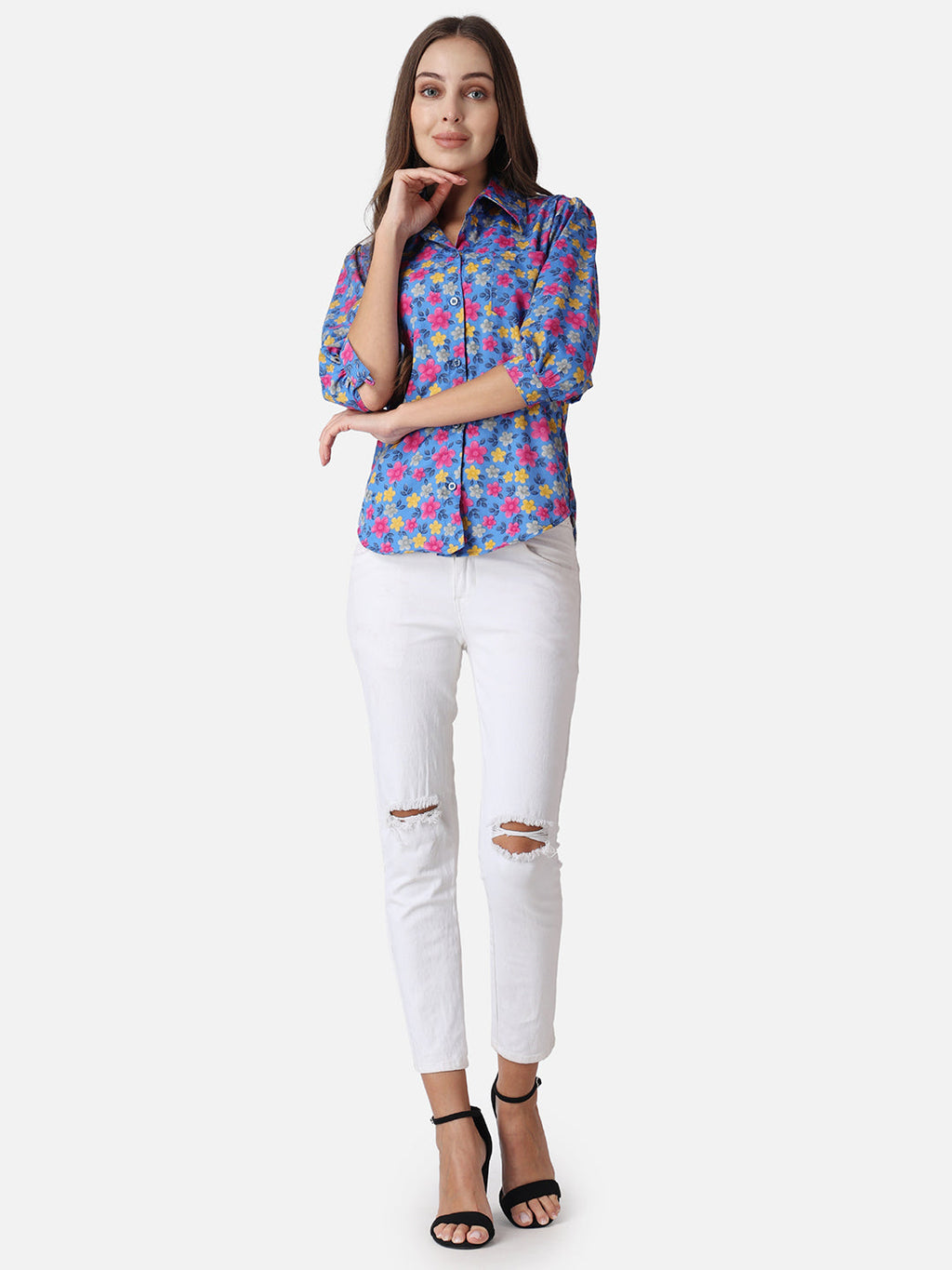 SCORPIUS Floral Printed Casual Shirt