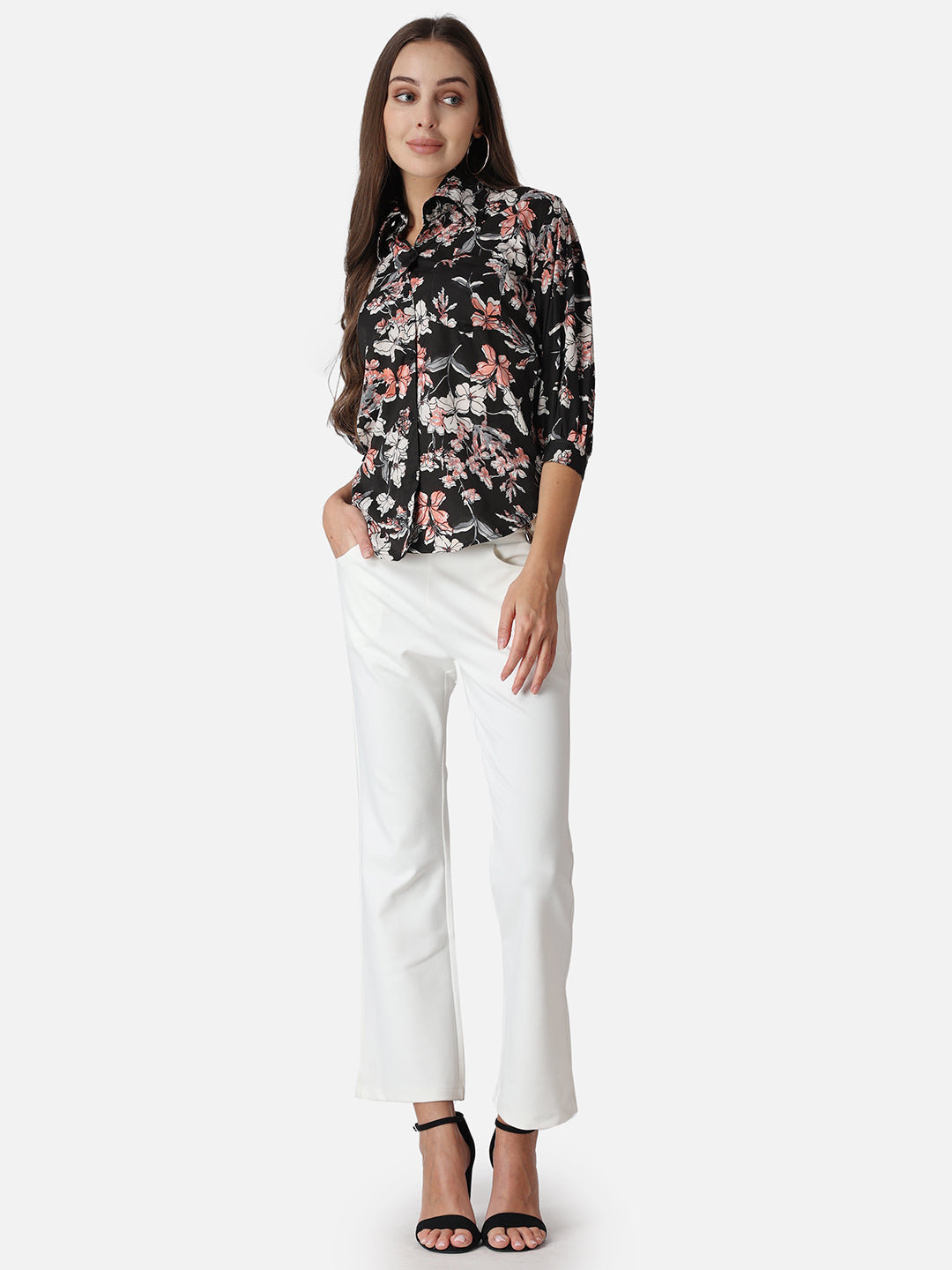 SCORPIUS Floral Printed Classic Fit Casual Shirt