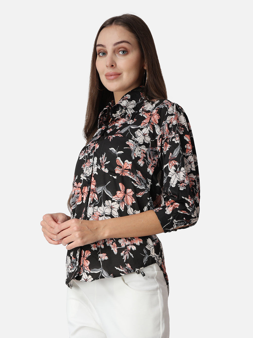 SCORPIUS Floral Printed Classic Fit Casual Shirt