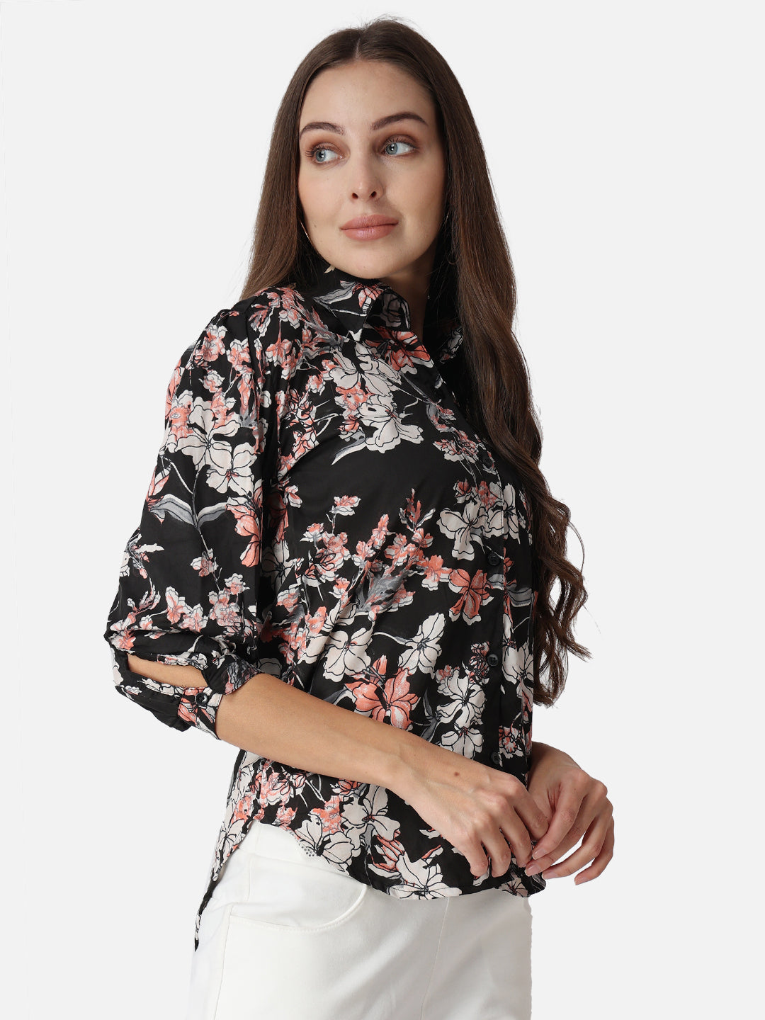 SCORPIUS Floral Printed Classic Fit Casual Shirt