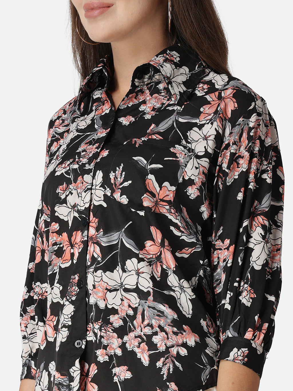 SCORPIUS Floral Printed Classic Fit Casual Shirt