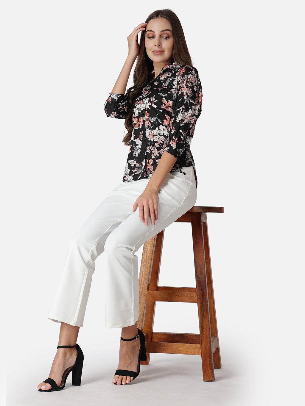 SCORPIUS Floral Printed Classic Fit Casual Shirt