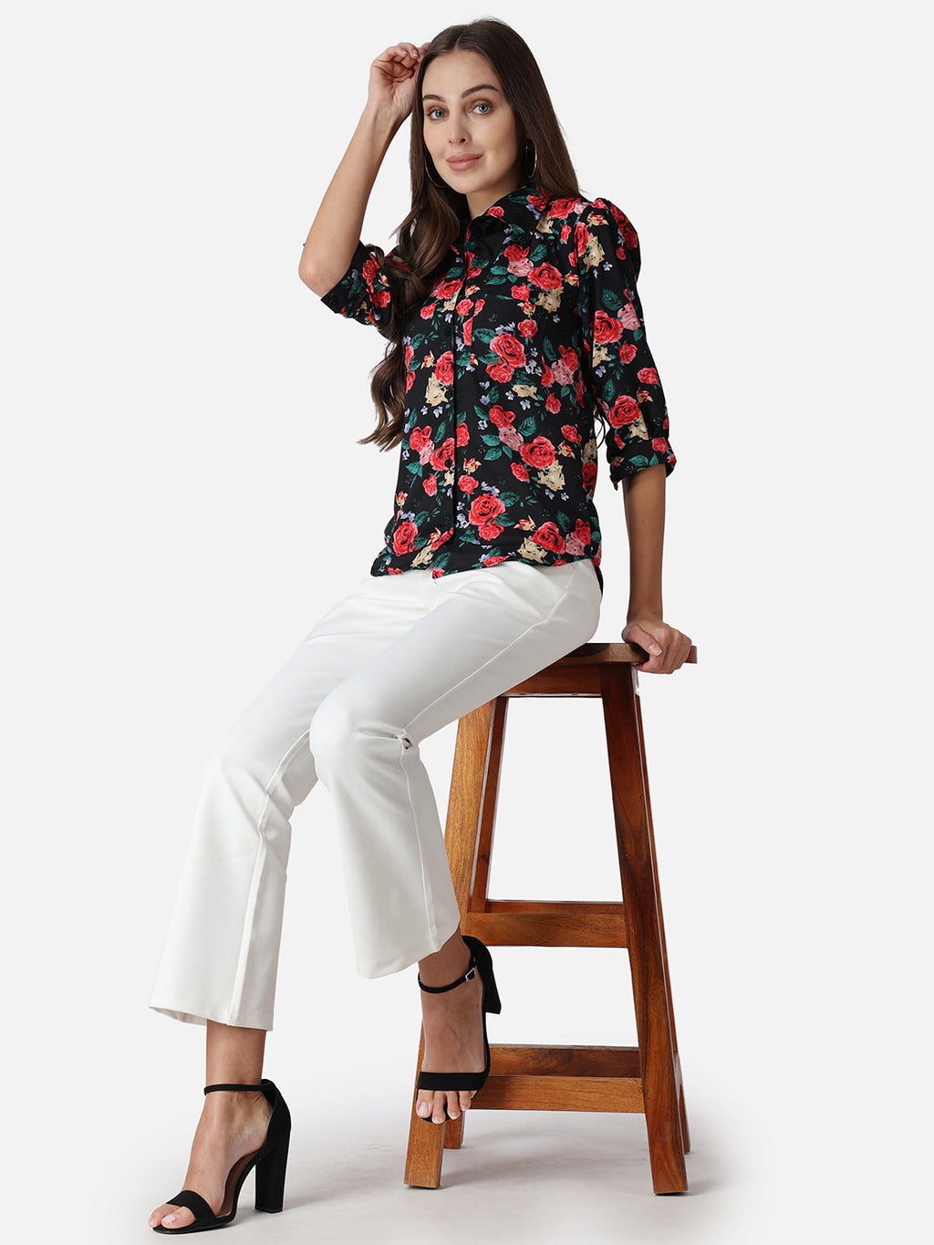 SCORPIUS Floral Printed Classic Fit Casual Shirt